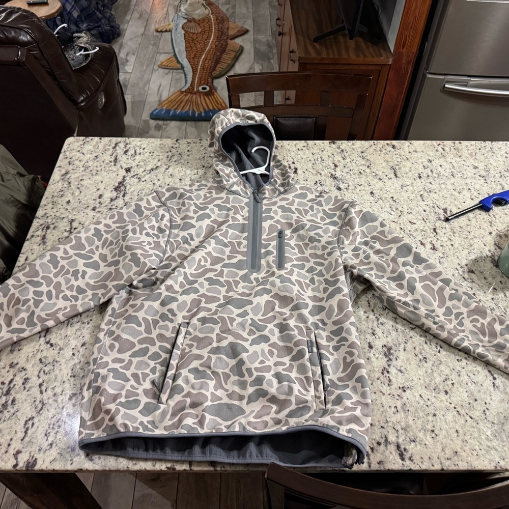 Burlebo classic camo mid layer hoodie